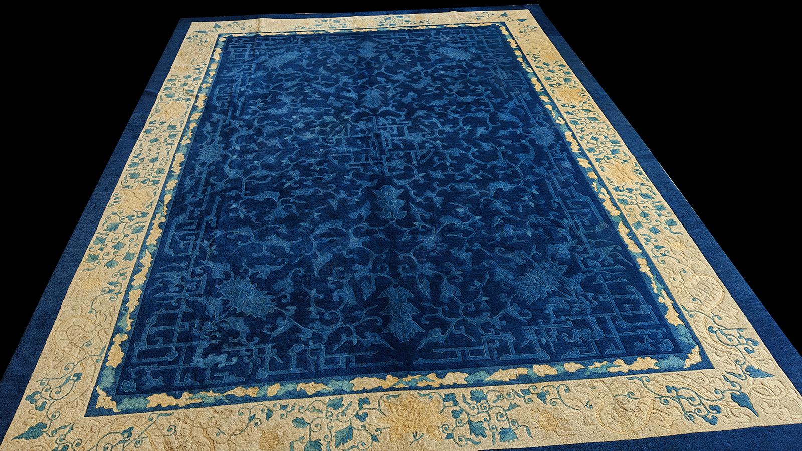 Tapis chinois de Pékin du début du 20ème siècle ( 9' x 11'9