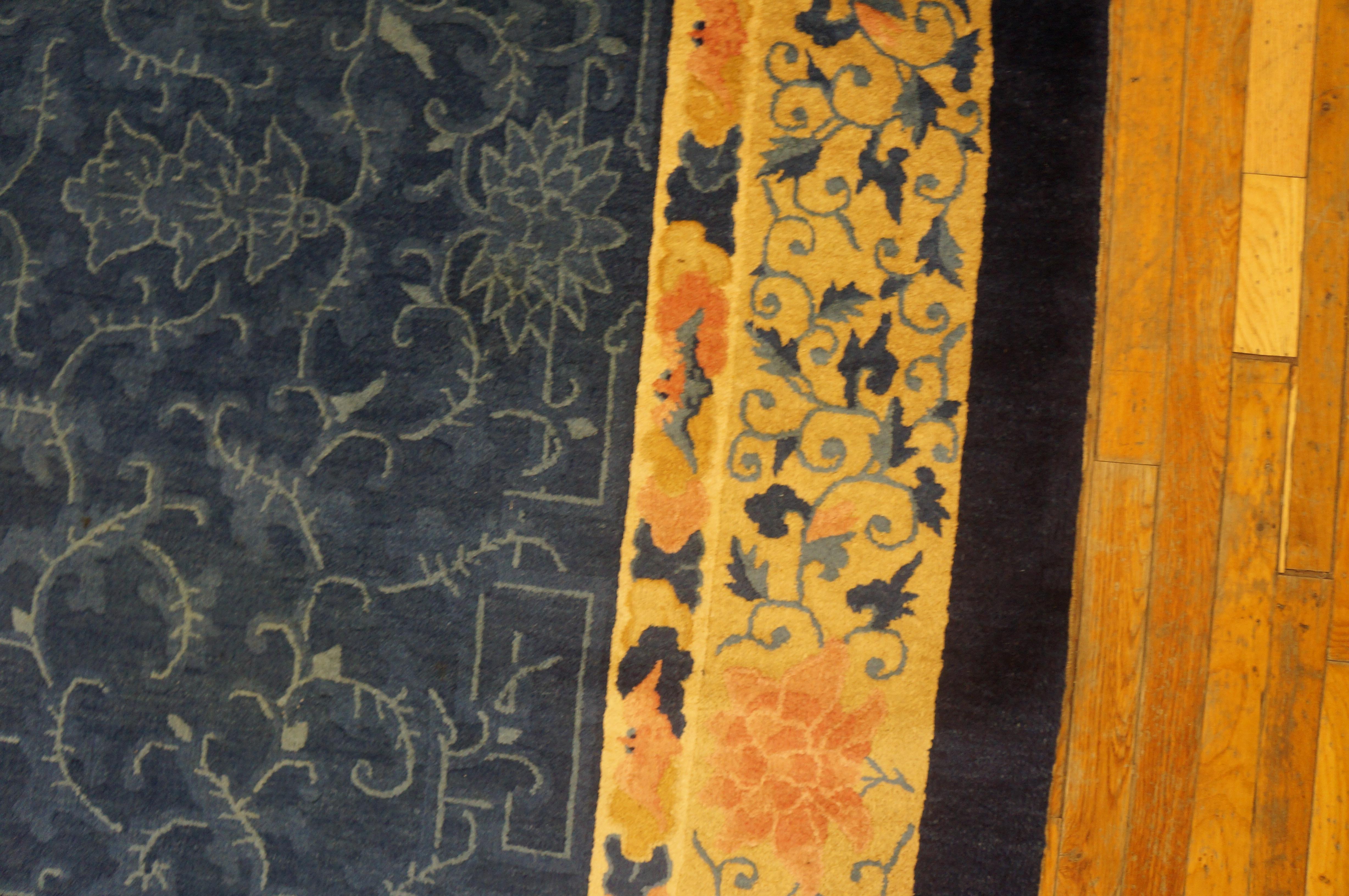 Chinesischer Peking-Teppich des frühen 20. Jahrhunderts ( 9' x 11'9
