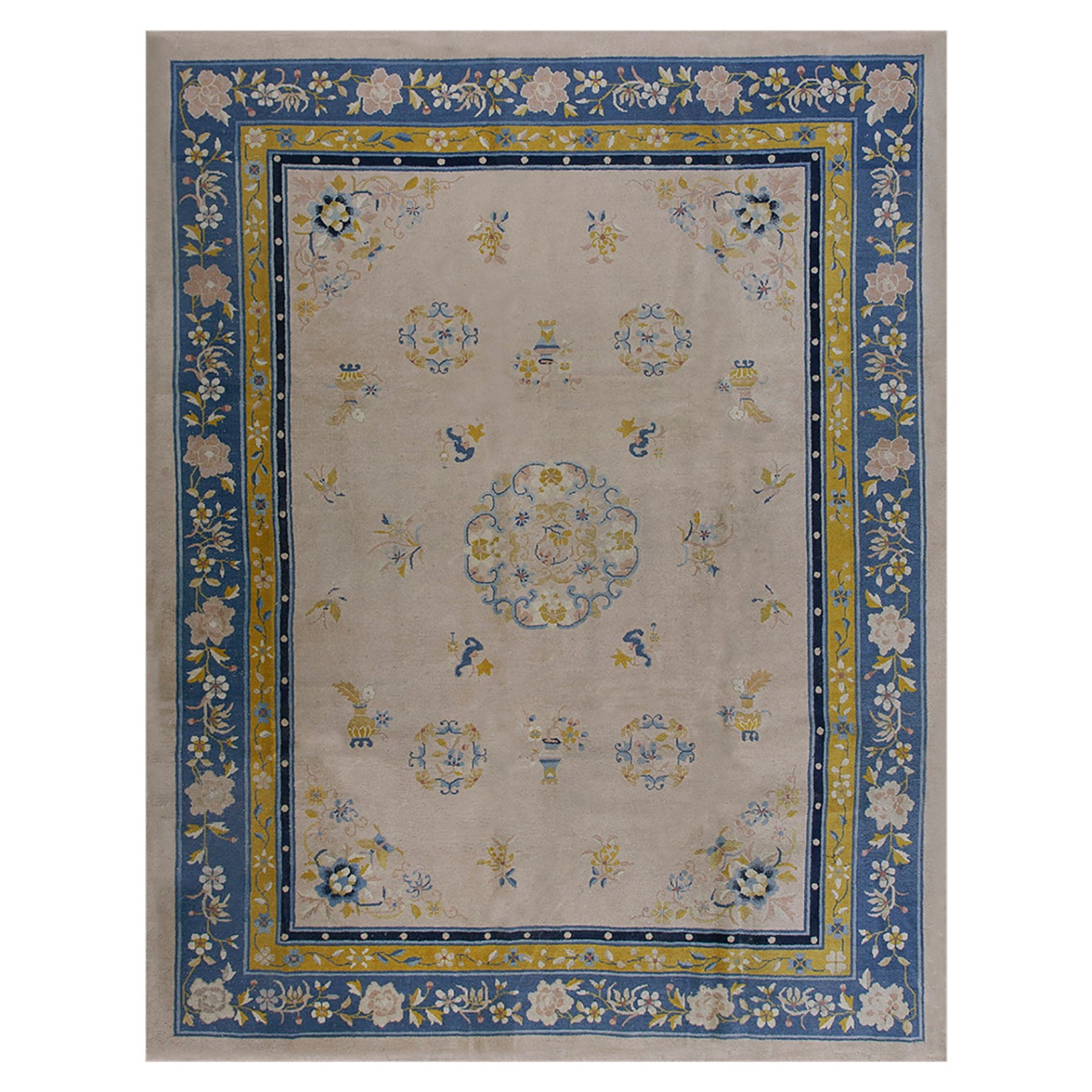 Tapis chinois de Pékin du début du 20ème siècle ( 9' x 12' - 275 x 365 )