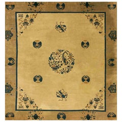 Tapis chinois de Pékin du début du 20ème siècle ( 9' x 9'6" - 275 x 290 )