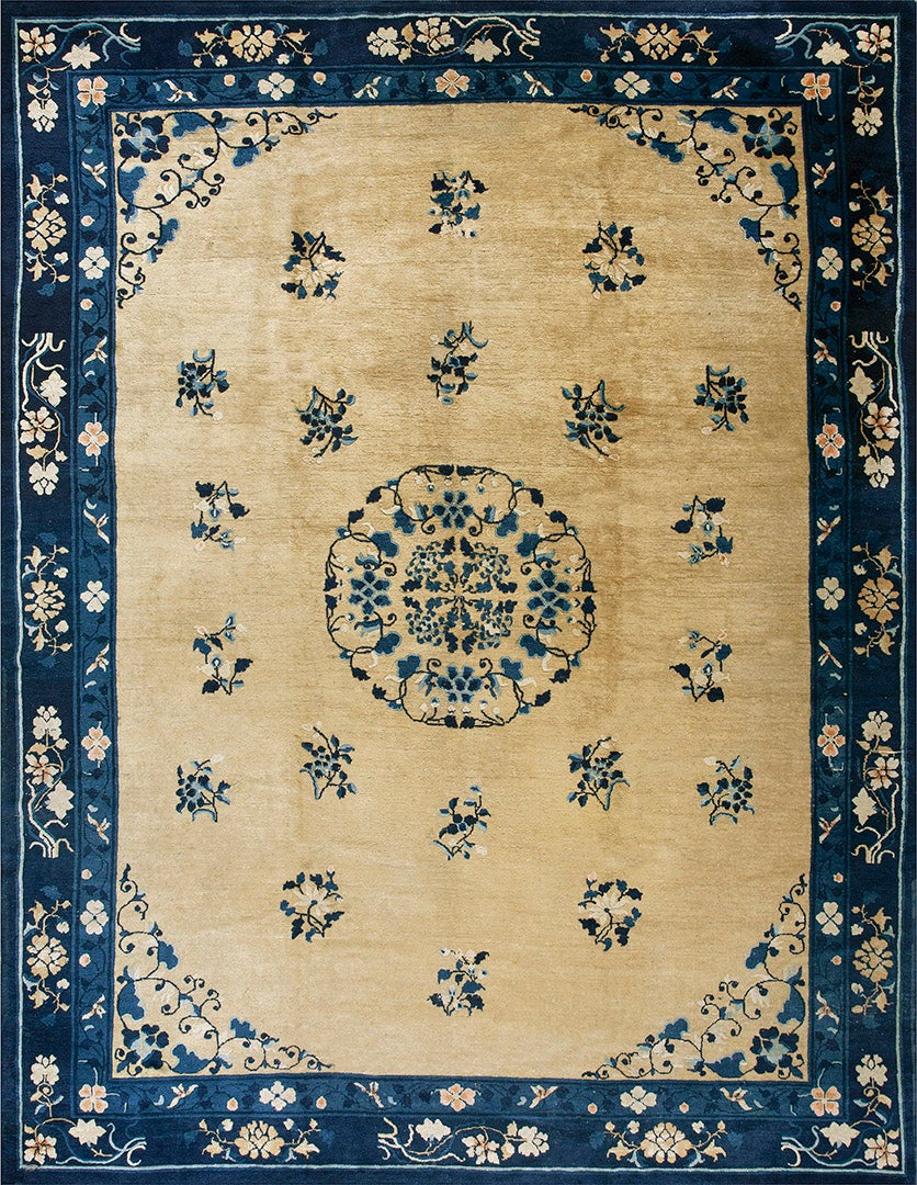 Early 20th Century Chinese Peking Carpet ( 9'1'' x 11'9'' - 277 x 358 )