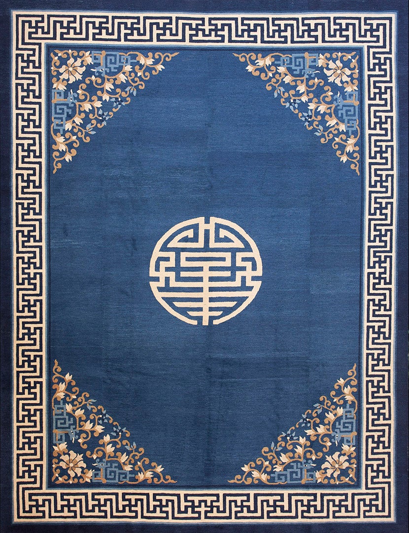 Chinesischer Peking-Teppich des frühen 20. Jahrhunderts ( 9'2" x 11'4" - 279 x 345") im Angebot