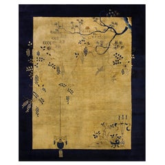 Tapis chinois de Pékin du début du 20e siècle ( 9'2"" x 11'5"" - 280 x 350 cm)