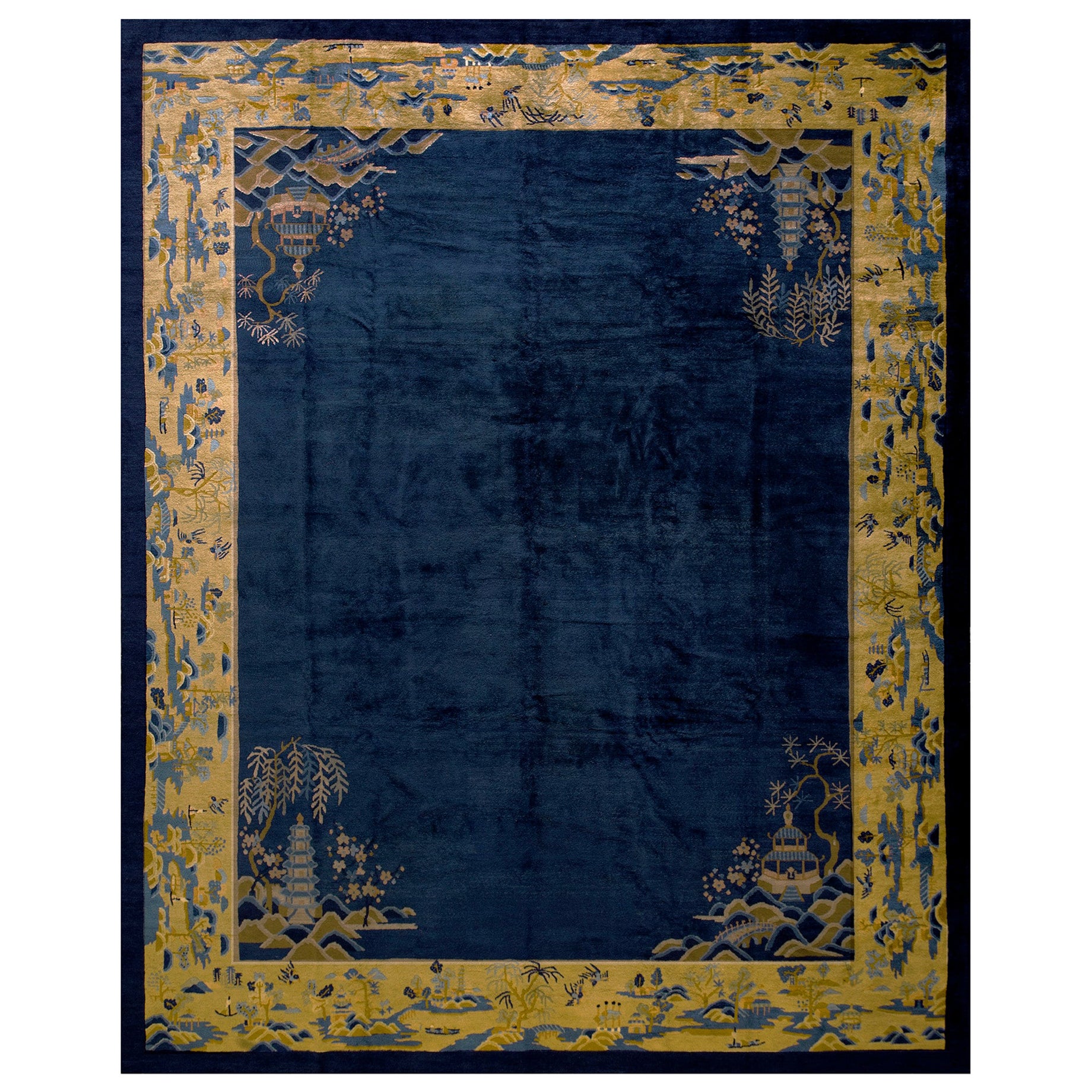 Tapis chinois de Pékin du début du 20ème siècle ( 9'2'' x 11'6'' - 280 x 350 )