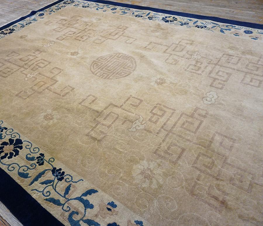 Hand-Crafted Early 20th Century Chinese Peking Carpet For Sale