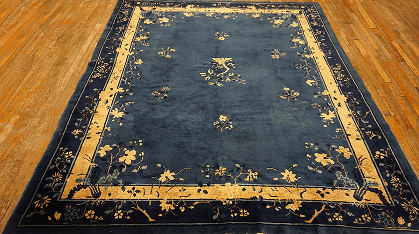 Hand-Knotted Early 20th Century Chinese Peking Carpet ( 8'4