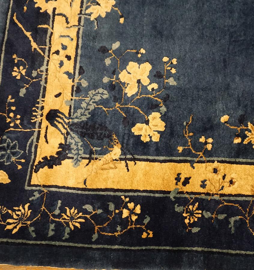 Wool Early 20th Century Chinese Peking Carpet ( 8'4
