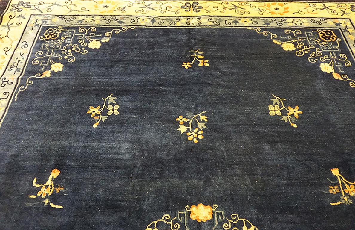 Wool Early 20th Century Chinese Peking Carpet For Sale