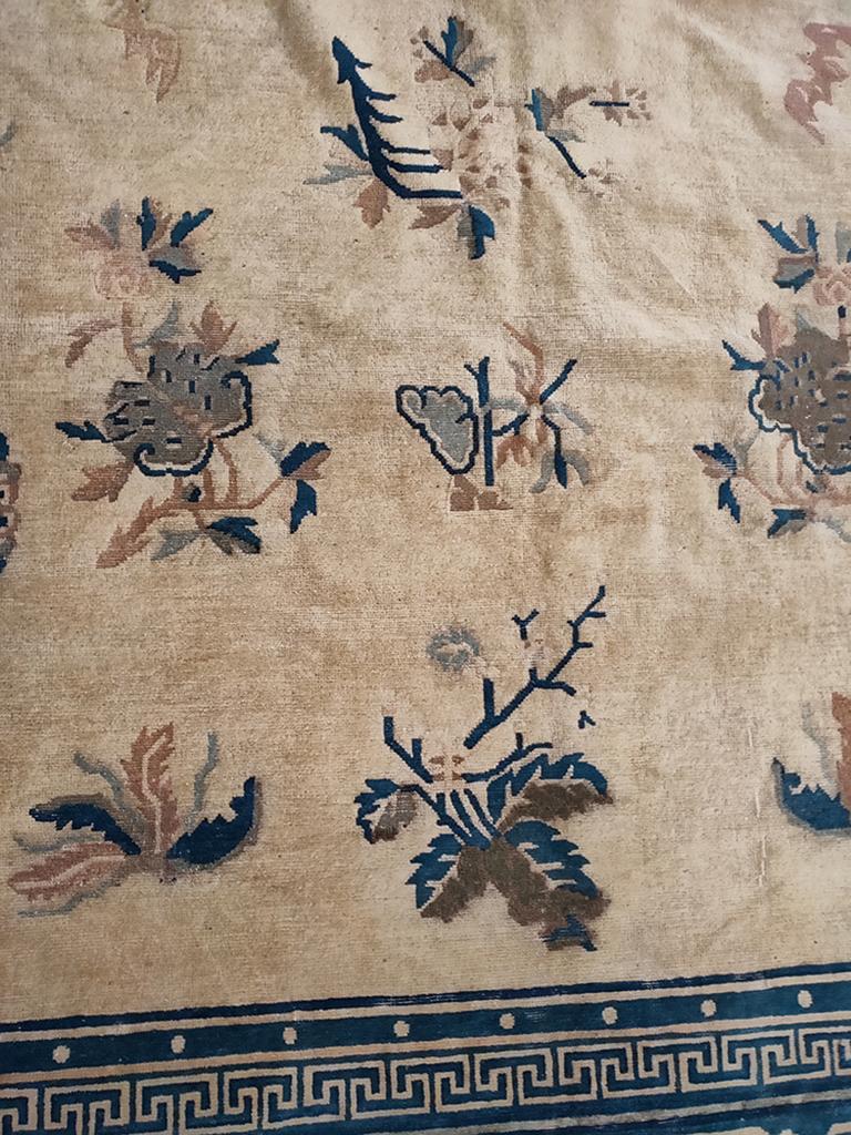 Early 20th Century Chinese Peking Dragon Carpet ( 12'8