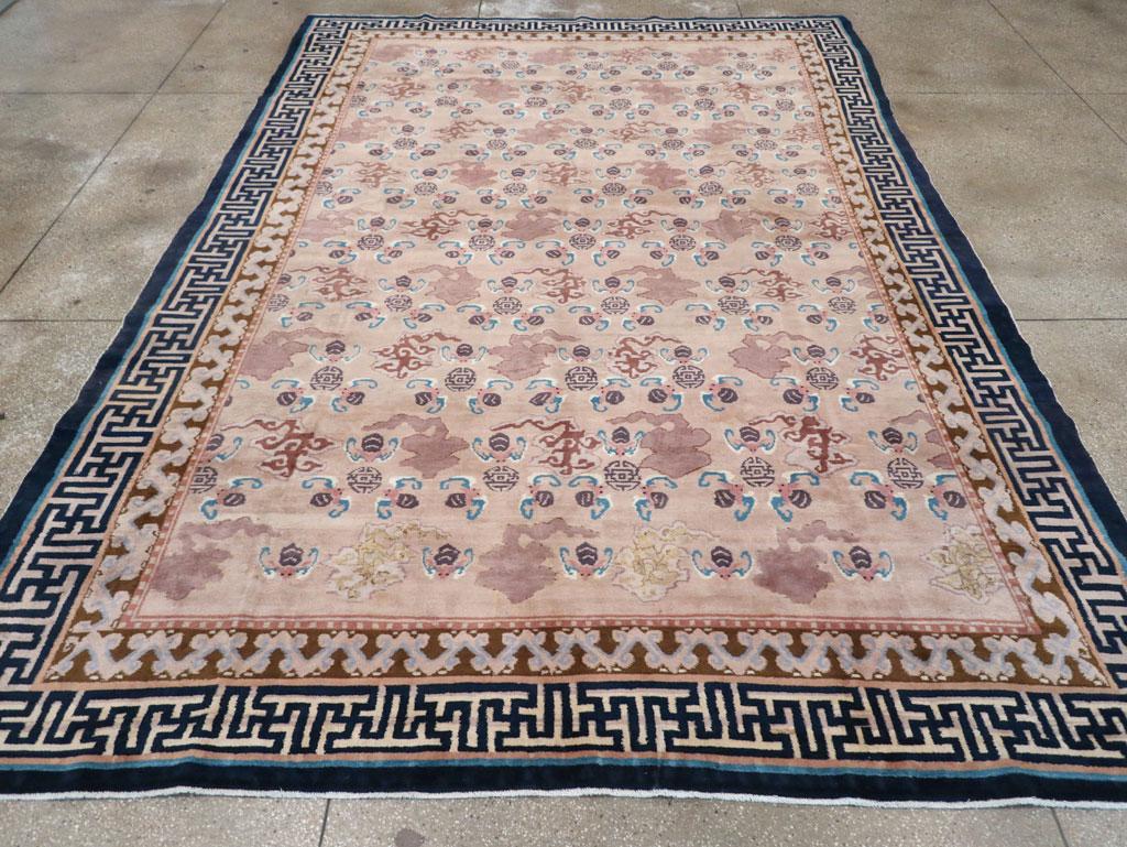 Ce tapis Art déco chinois de Pékin du début du 20e siècle, mesurant 9' 7