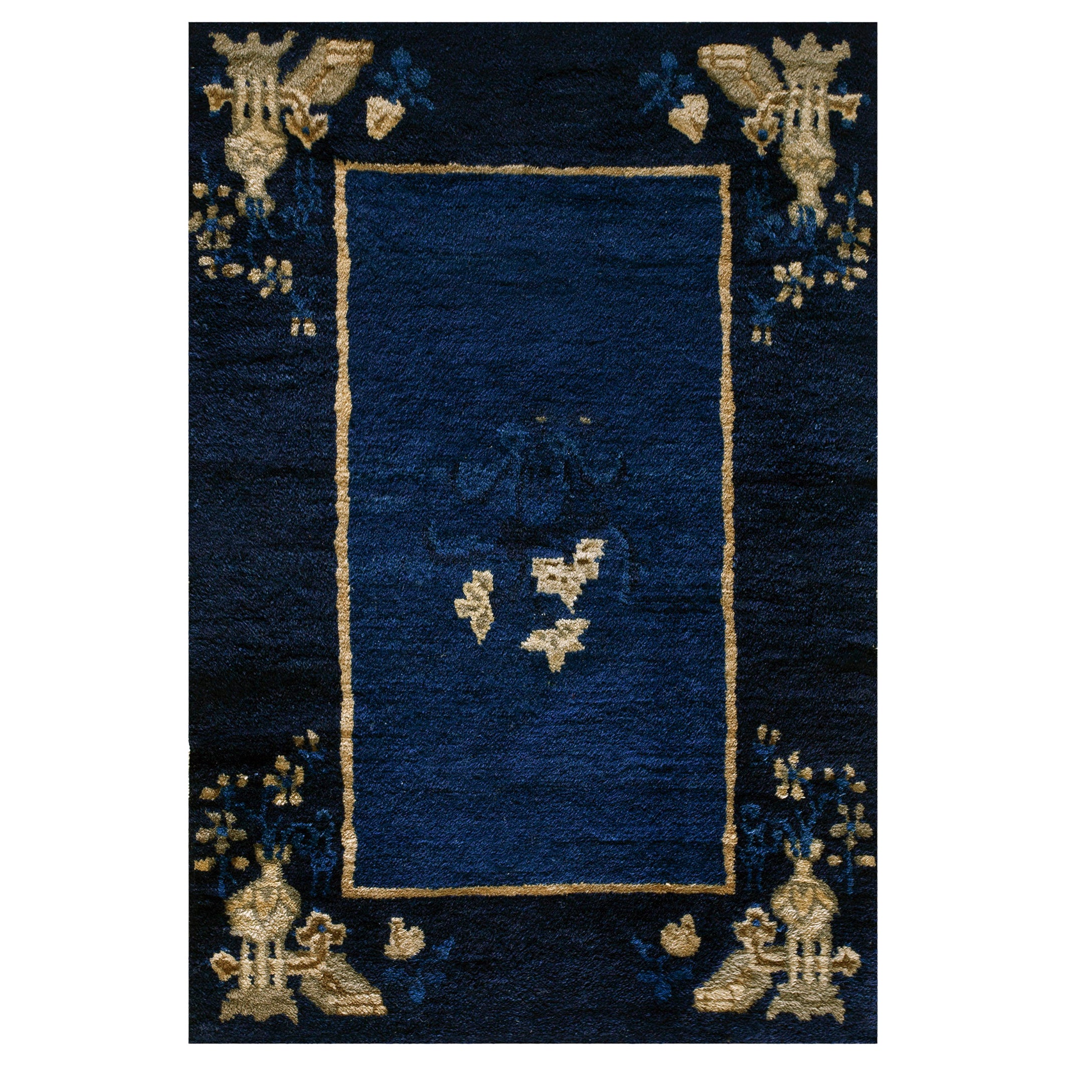 Alfombra china de Pekín de principios del siglo XX ( 2' x 2'10" - 60 x 85 )