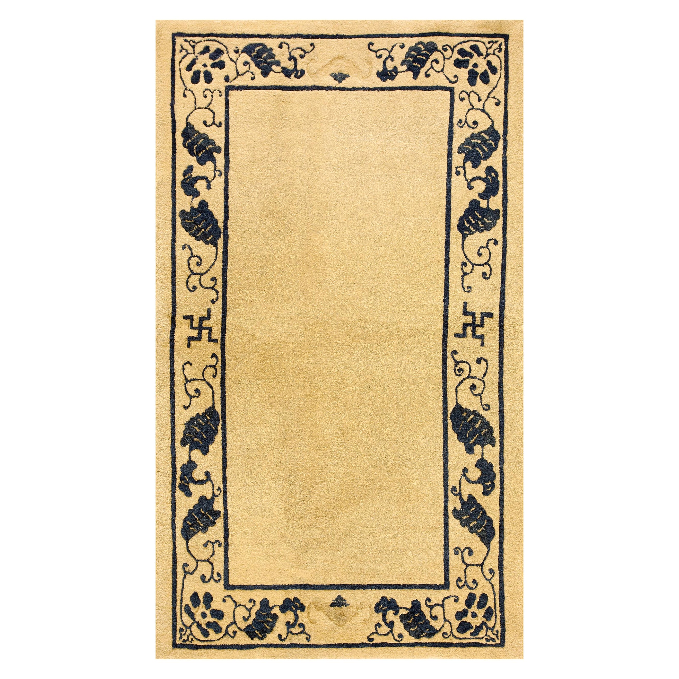Alfombra china de Pekín de principios del siglo XX ( 3' x 5' - 91 x 152 ) en venta