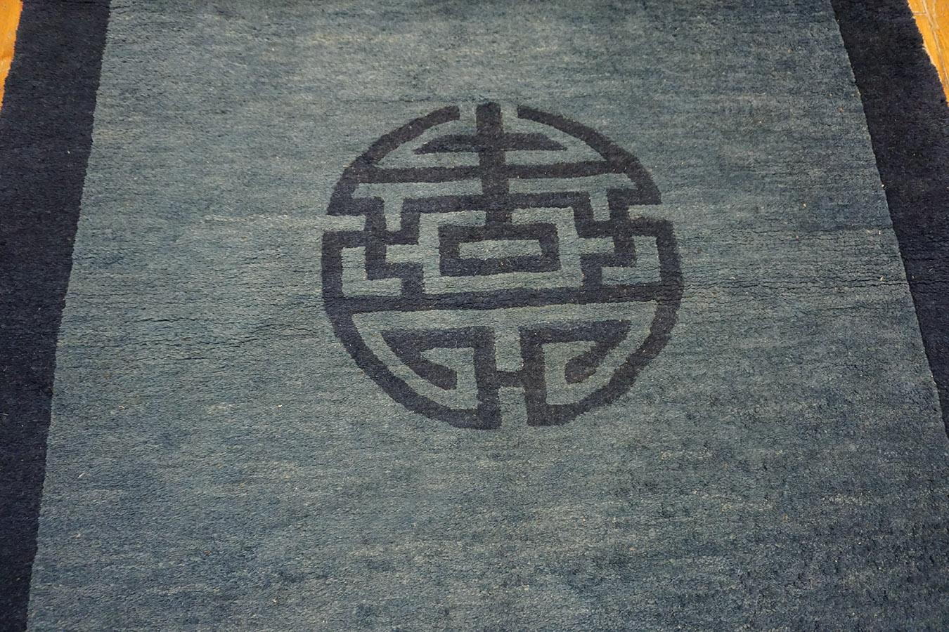Wool Early 20th Century Chinese Peking Rug ( 3'2