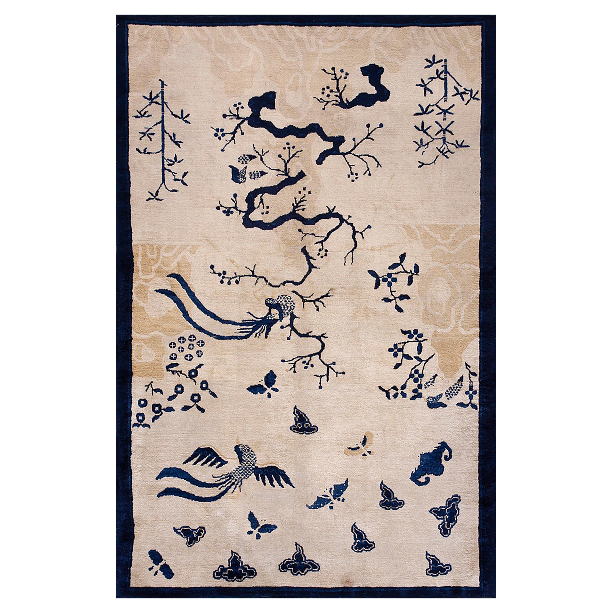 Tapis chinois de Pékin du début du 20e siècle 5' 2" x 7' 10"