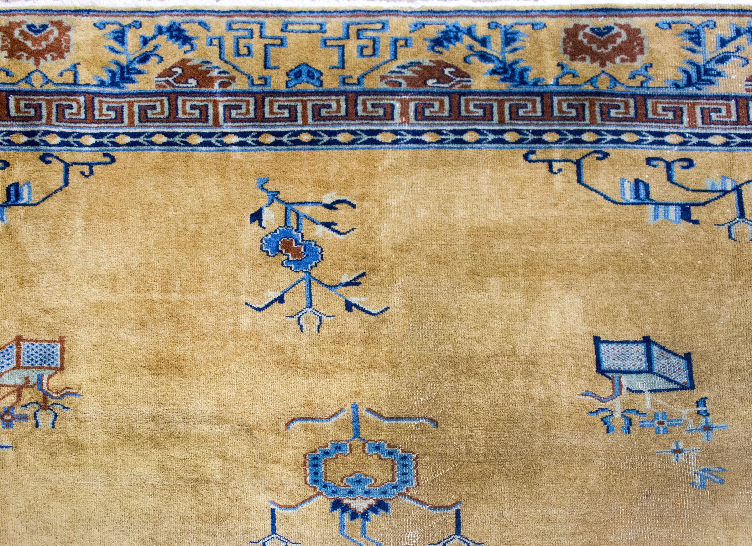 Early 20th Century Chinese Peking Rug For Sale 5