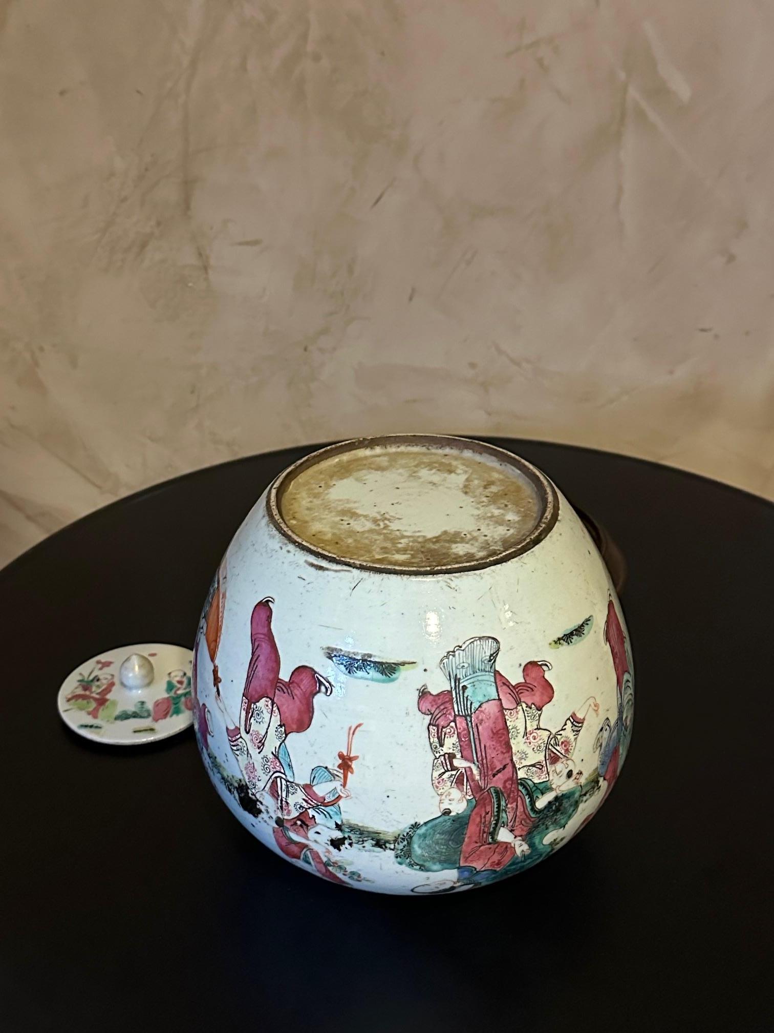 Early 20th century Chinese Porcelain Ginger Jar, 1900s 7