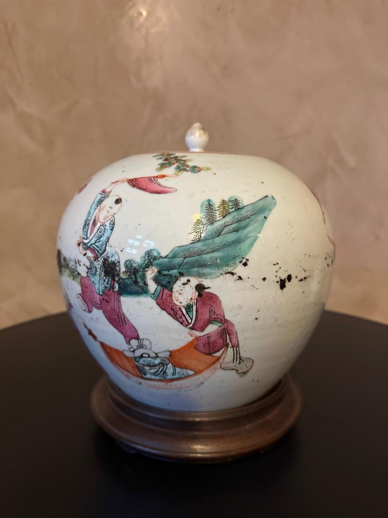 Early 20th century Chinese Porcelain Ginger Jar, 1900s 3