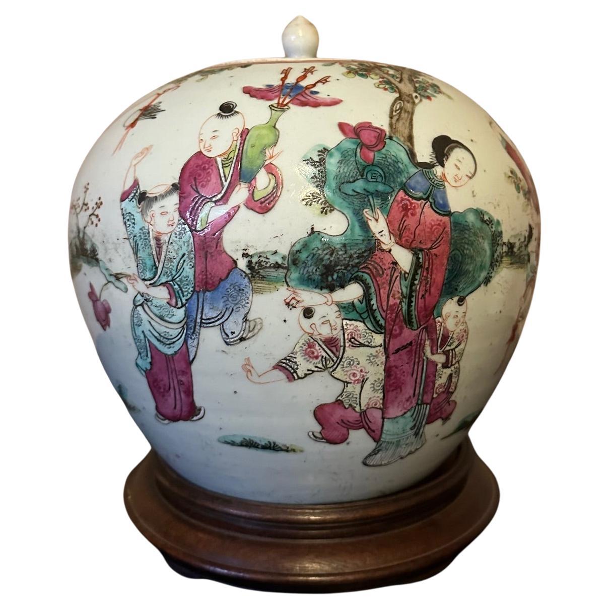 Early 20th century Chinese Porcelain Ginger Jar, 1900s