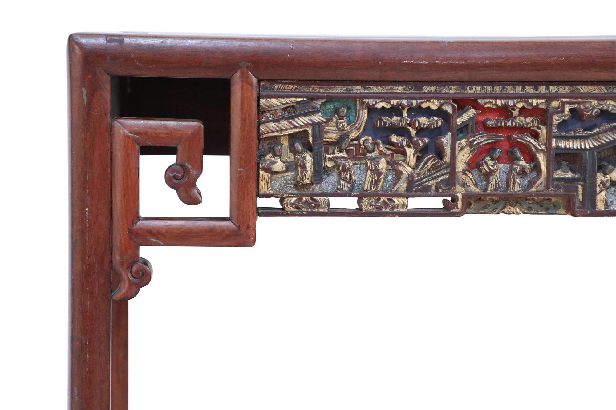 Chinesischer rot geschnitzter, geschnitzter Holzschrank aus dem frühen 20. Jahrhundert im Angebot 5