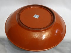 Early 20th Century Chinese Red Lacquer Plate