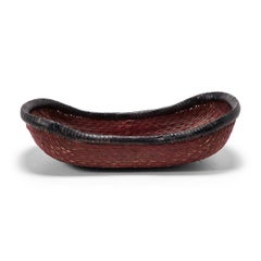 Early 20th Century Chinese Red Mantou Basket
