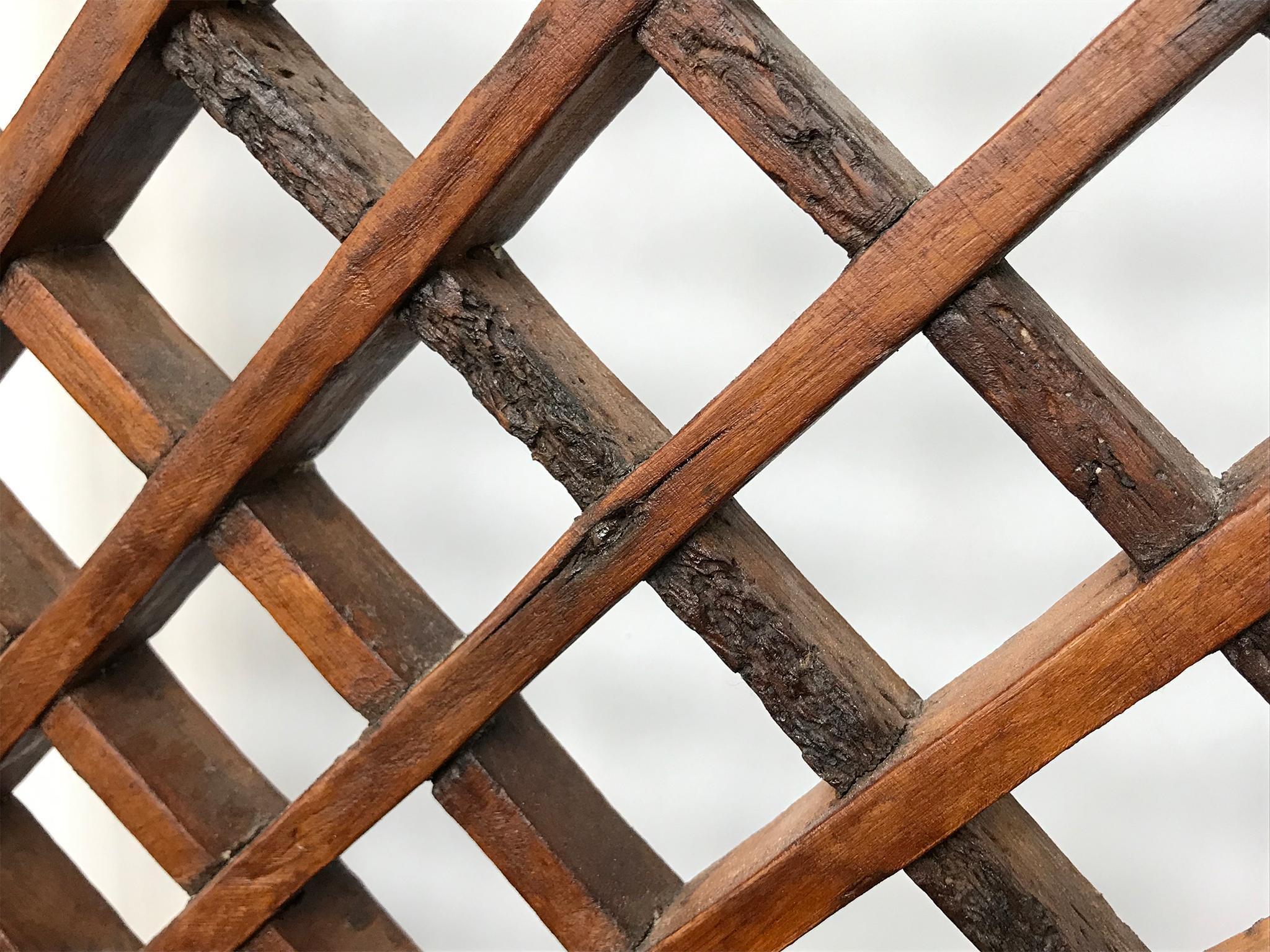 Early 20th Century Chinese Rosewood Lattice Screen 8