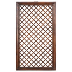 Early 20th Century Chinese Rosewood Lattice Screen