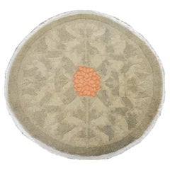Vintage Early 20th Century Chinese Round Rug
