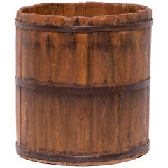 Early 20th Century Chinese Round Water Pail
