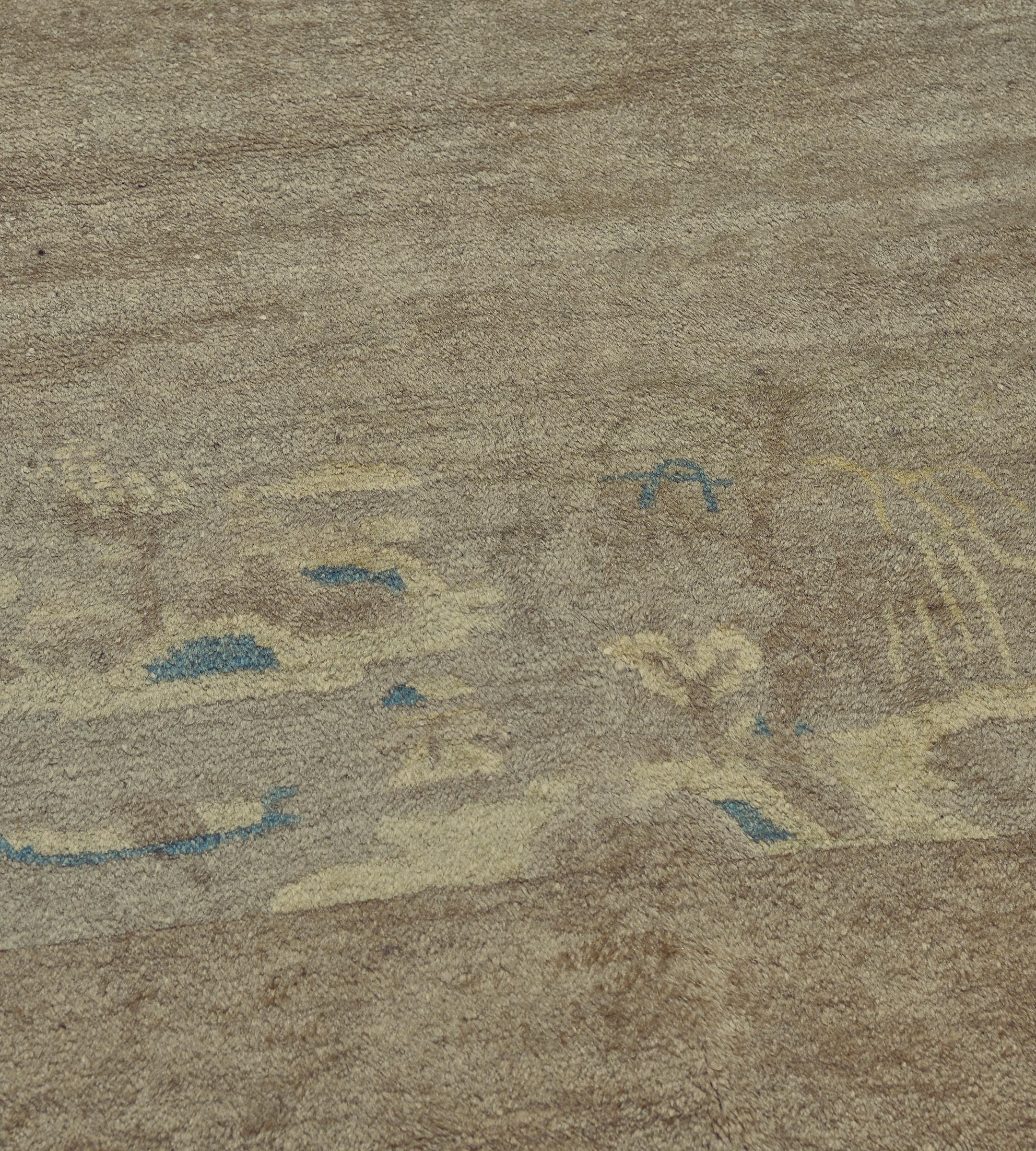 Hand-Knotted Early 20th Century Chinese Rug For Sale