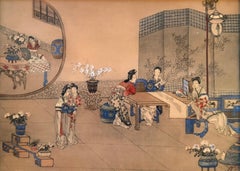 “Chinese Female Figures in Interior #2”