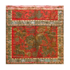 Early 20th Century Chinese Silk Embroidery ( 3' x 3' x 92 x 92 )