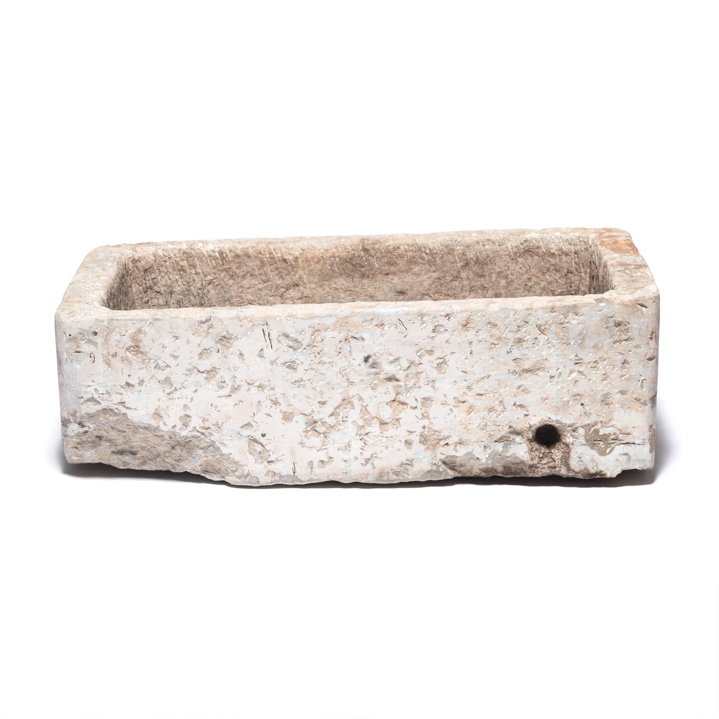 Qing Early 20th Century Chinese Stone Trough