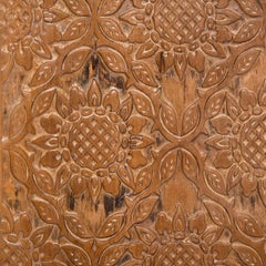 Chinese Sunflower Printing Block, c. 1900