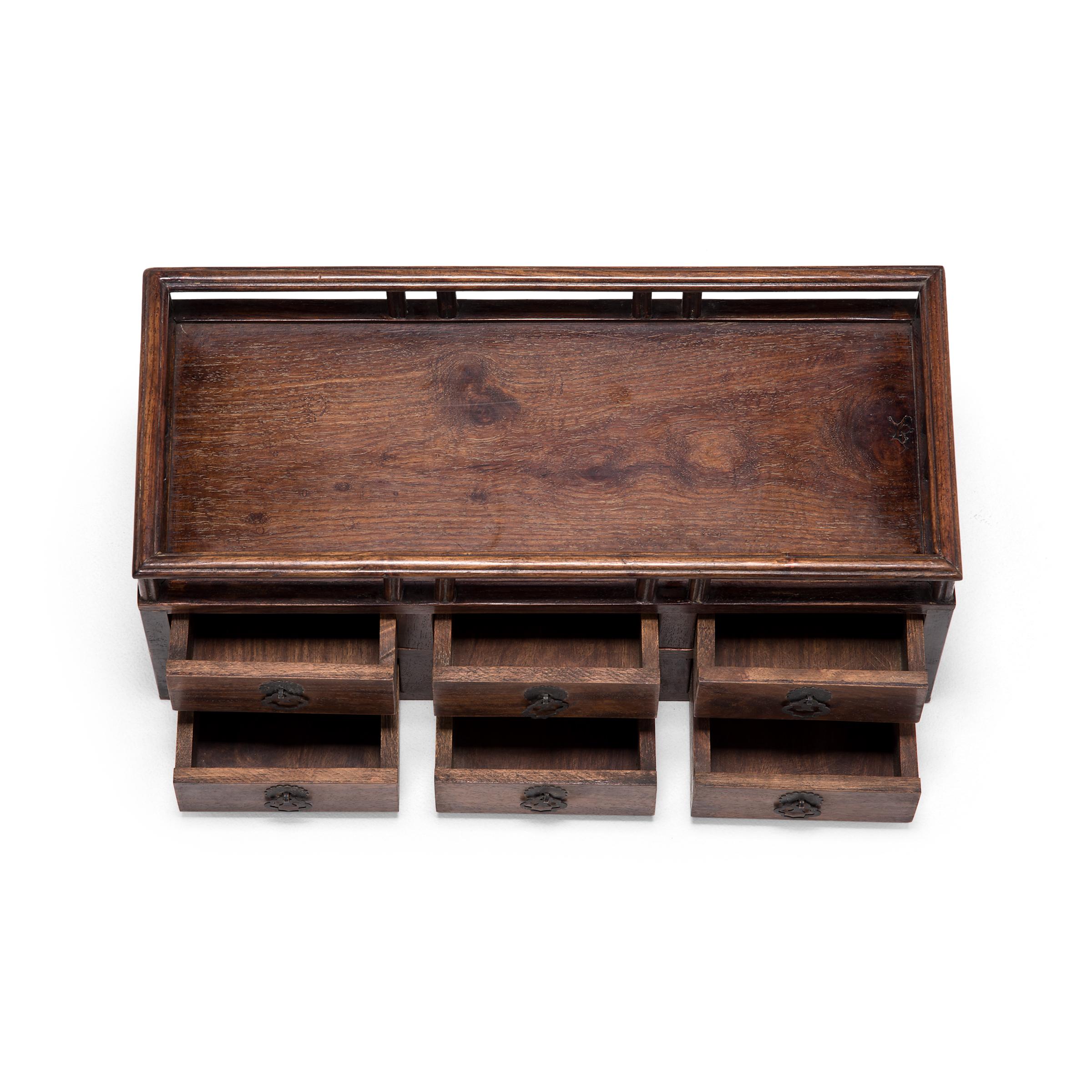 Early 20th Century Chinese Tabletop Scholars' Chest 1