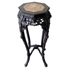 Early 20th Century Chinese Teak Table/Stand