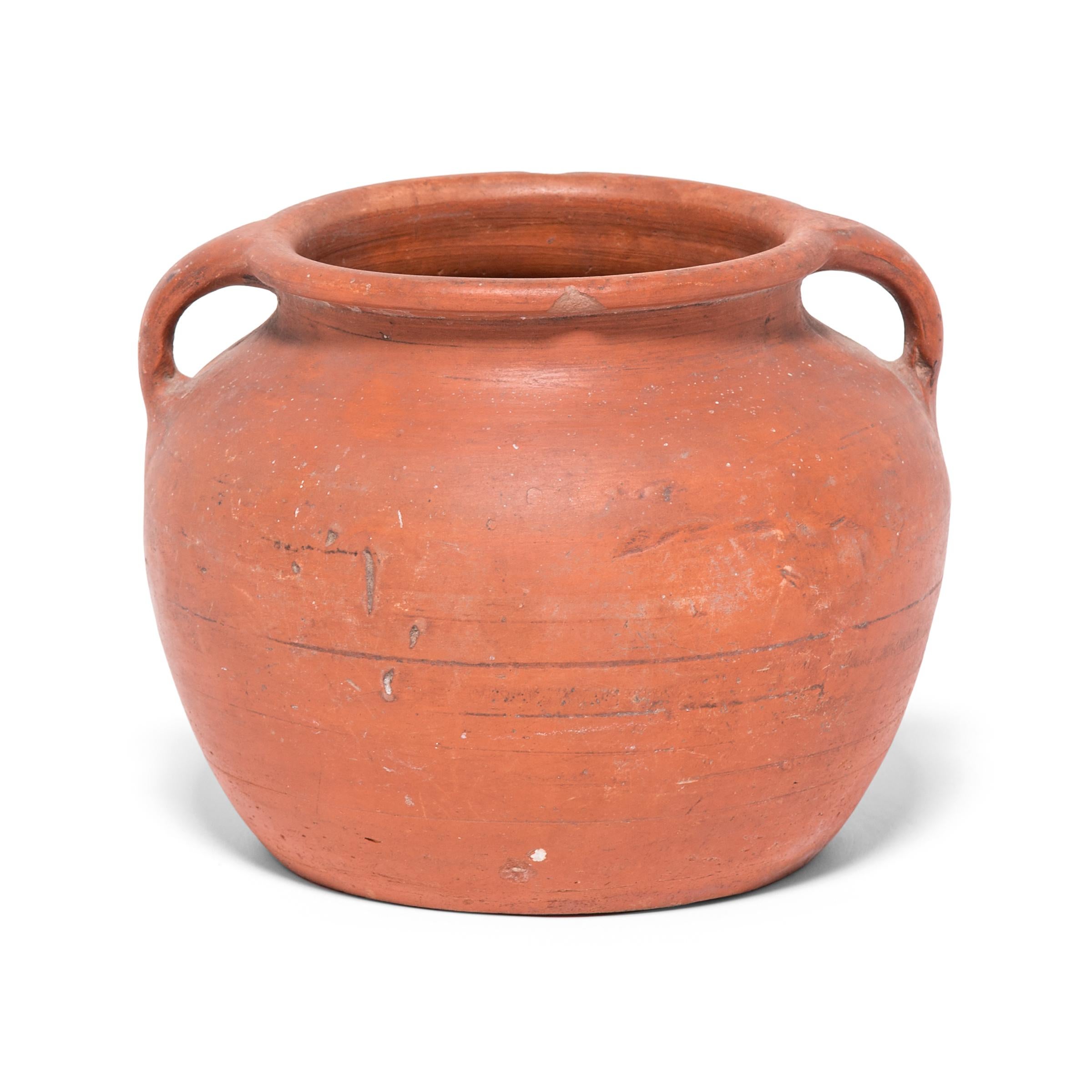 Rustic Early 20th Century Chinese Terracotta Soup Pot
