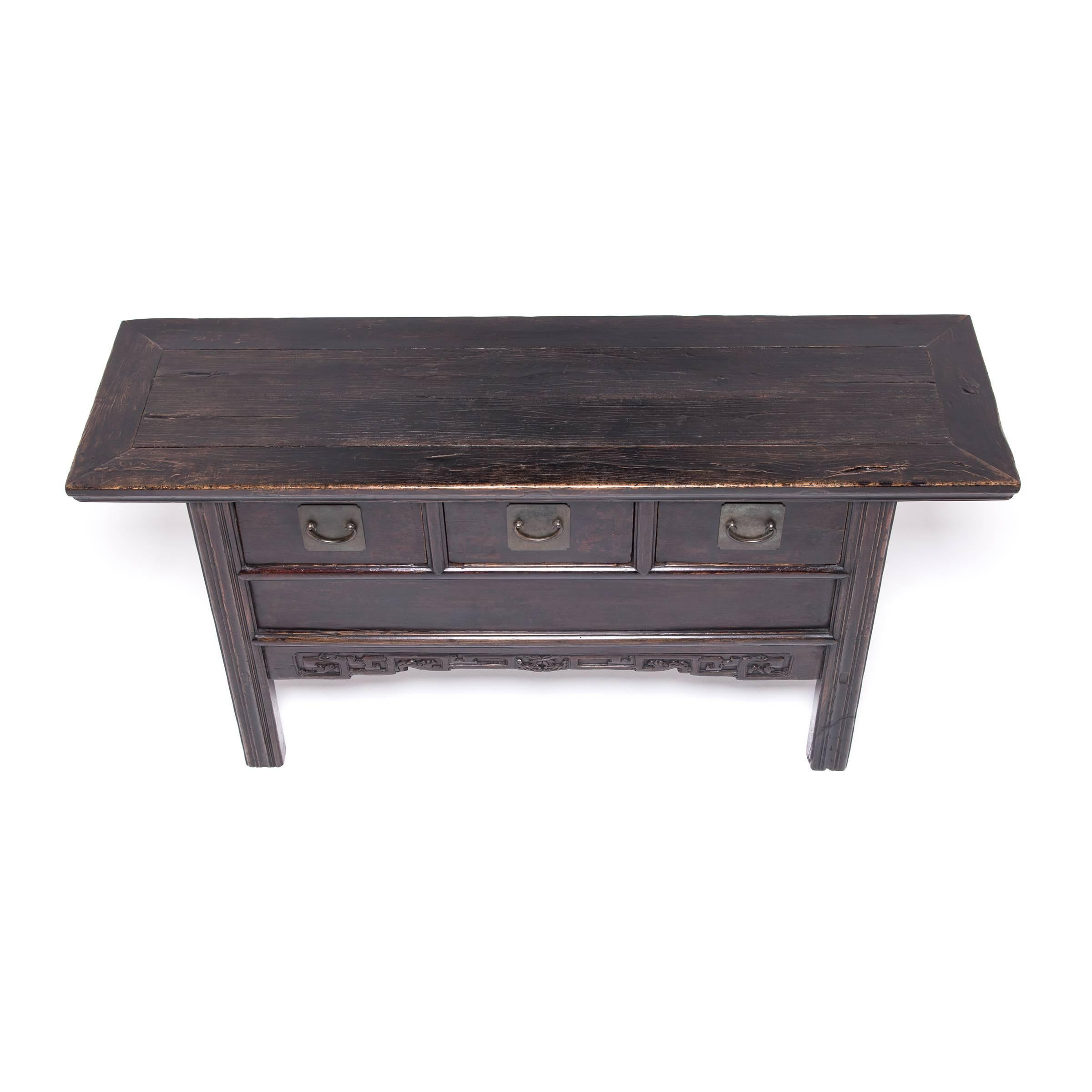 20th Century Chinese Stepped Dragon Altar Sideboard