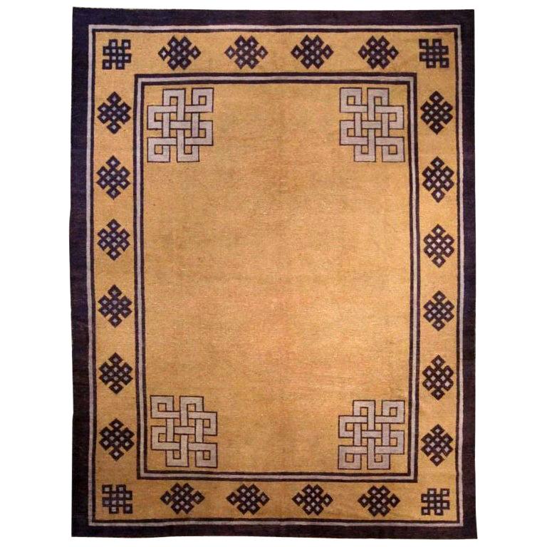 Authentic Chinese Handmade Silk Rug at 1stDibs