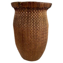 Early 20th Century Chinese Willow Basket