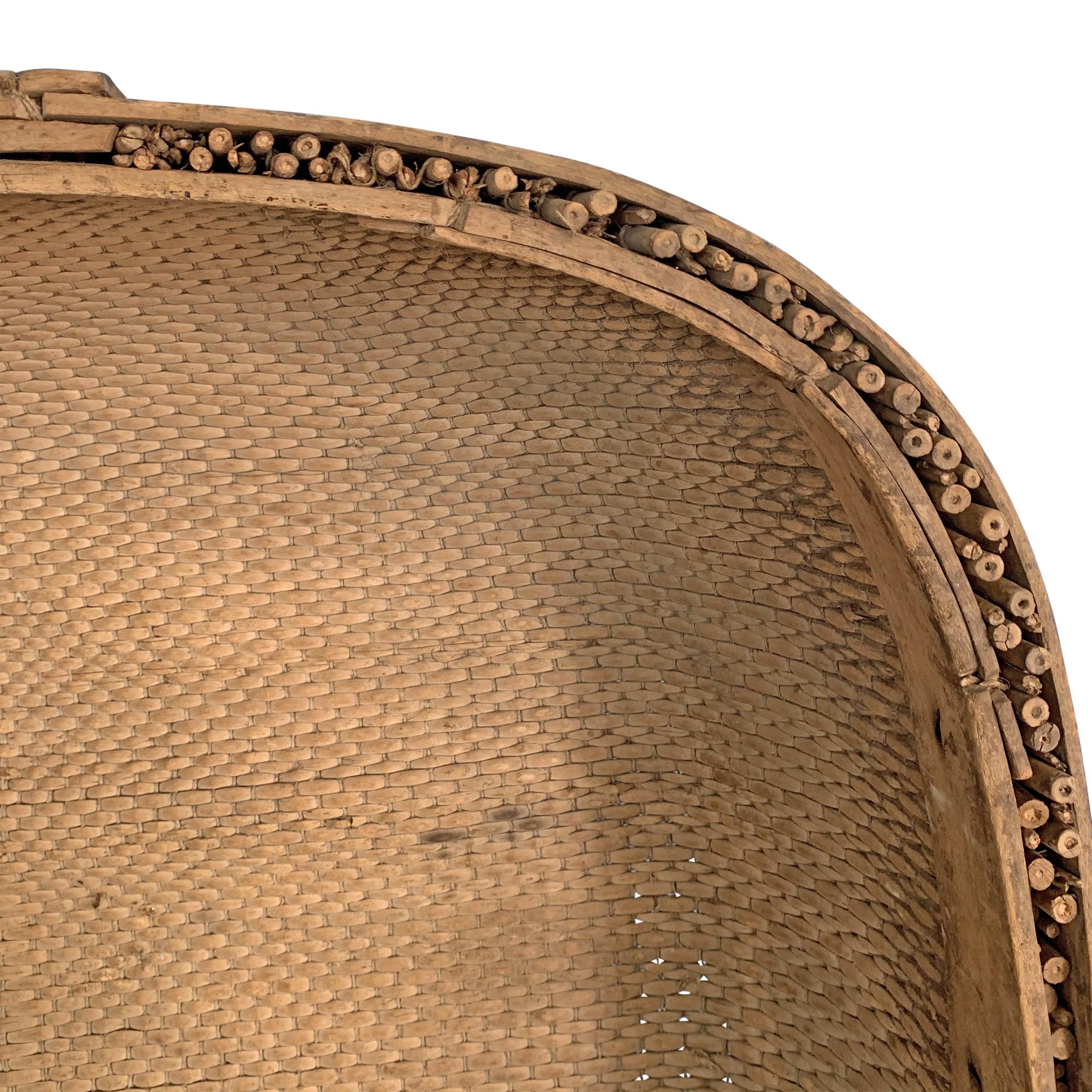 Early 20th Century Chinese Winnowing Basket 1