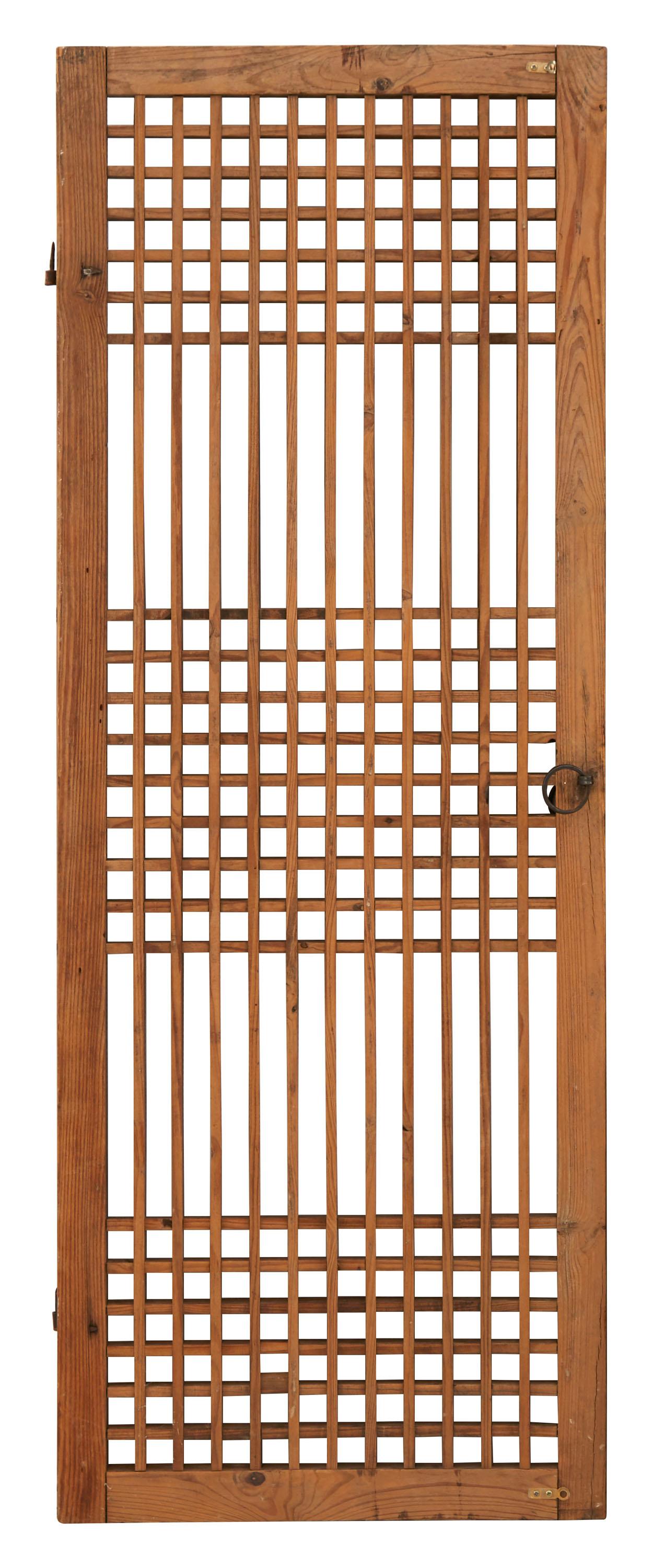 Chinoiserie Early 20th Century Chinese Wooden Screen Door