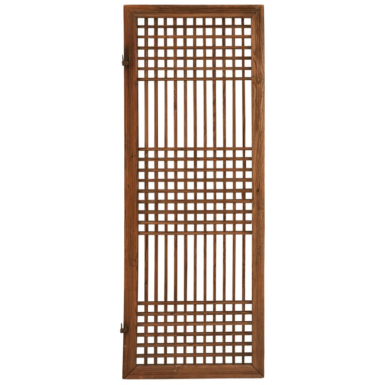 Early 20th Century Chinese Wooden Screen Door For Sale At 1stdibs