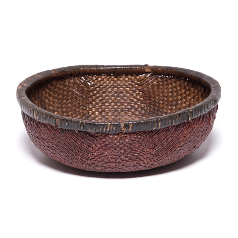 Early 20th Century Chinese Woven Field Basket at 1stDibs chinese