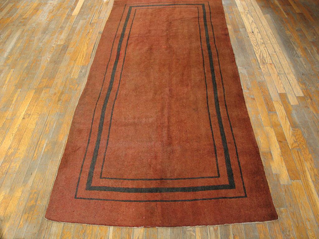 Early 20th Century Chinese Yulin Runner Carpet ( 3'9