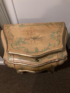 Early 20th Century, Chinoiserie Decorated Pair of Side Commodes