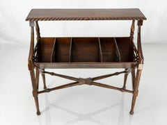 Early 20th Century Chinoiserie Mahogany Book Trough