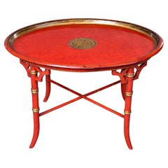 Early 20th Century Chinoiserie Oval Side Table