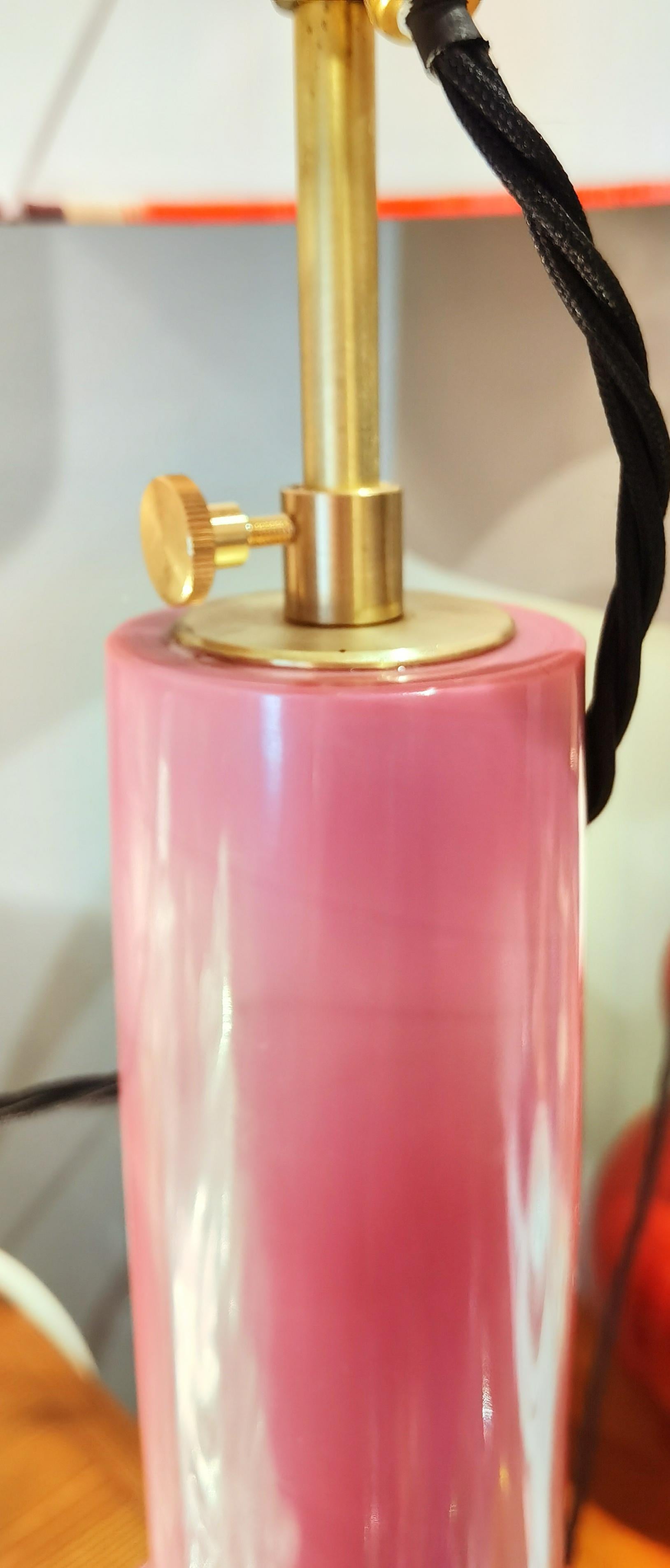 pink chinoiserie lamp