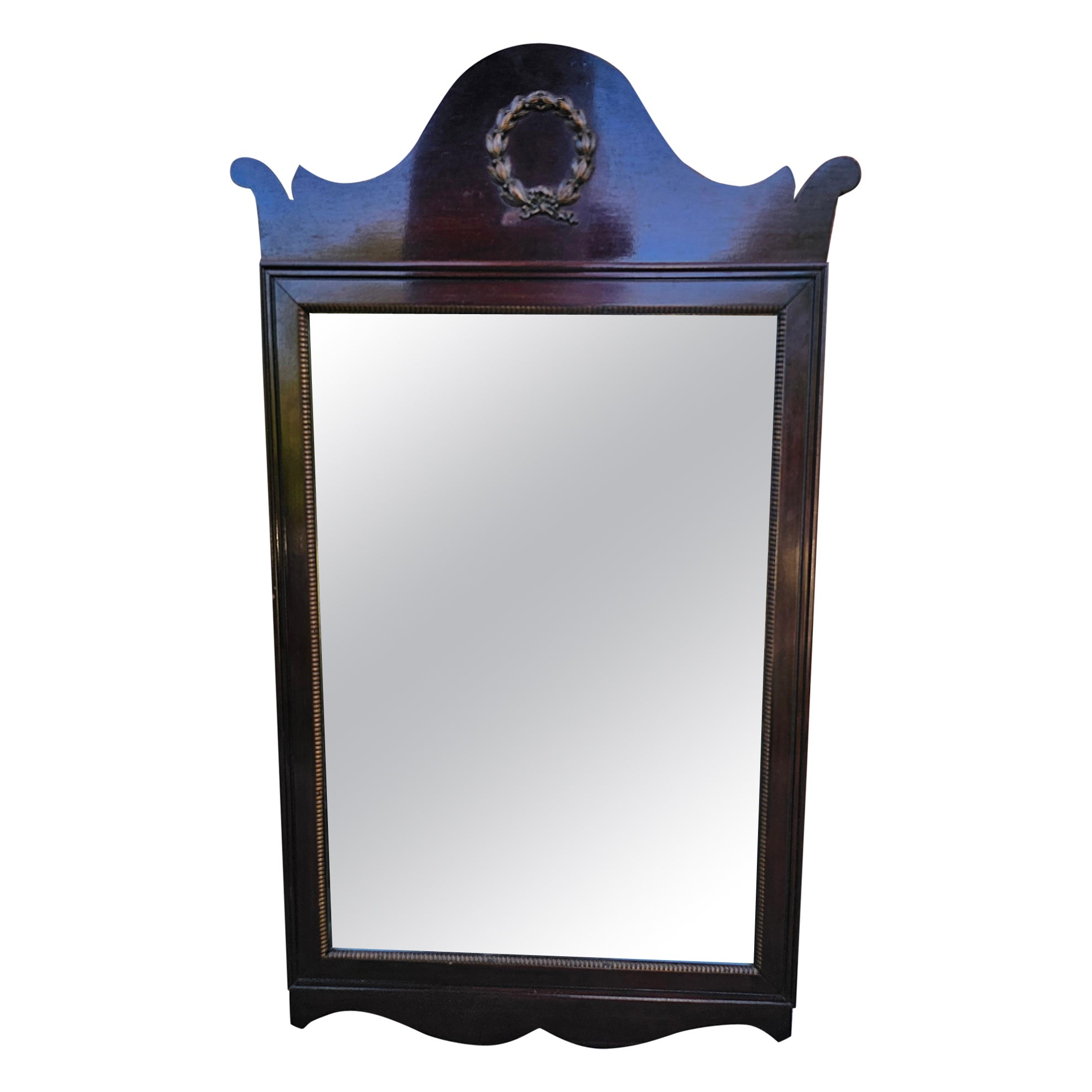 Espejo de pared de caoba Chippendale de principios del siglo XX en venta
